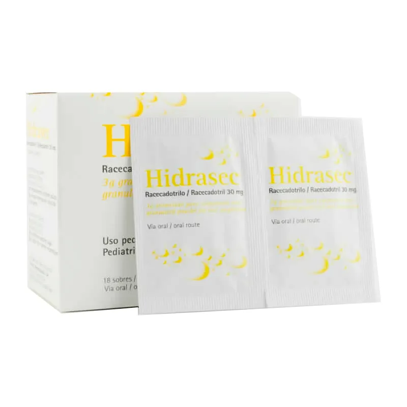 Hydrasec Rececadotrilo Racecadotril 30 mg - Cont. 18 sobres